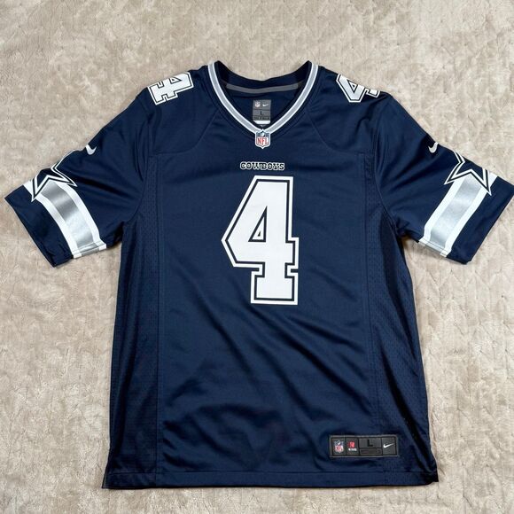 Nike Men's Home Limited Jersey Dallas Cowboys Dak Prescott #4 Size L - Picture 1 of 8